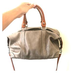 Roots slouchy leather bag